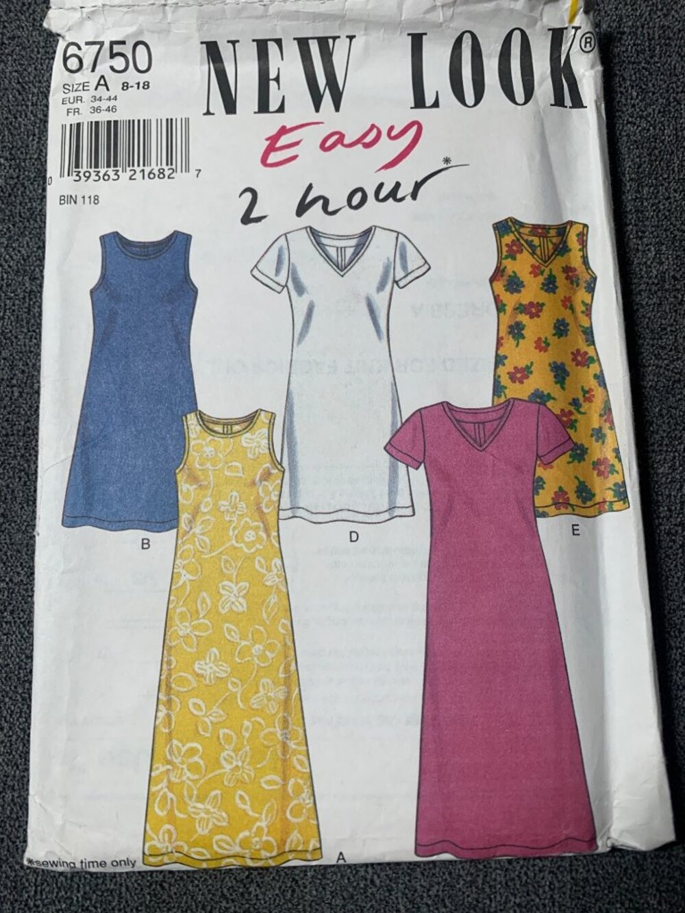 New Look Misses Dress Sewing Pattern Size 8 10 12 14 16 18 6750 - uncut